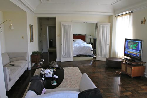 Interior of room 79 Chateau Marmont